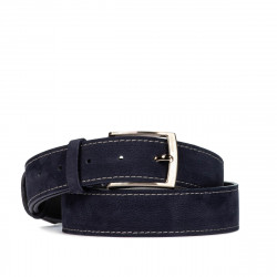 Herren Gürtel 53bc indigo Velours