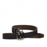 Herrengürtel 54b zweifarbig schwarz+braun