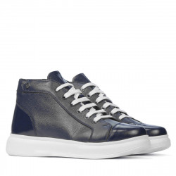 Herrenstiefel 4125 kombiniert indigo