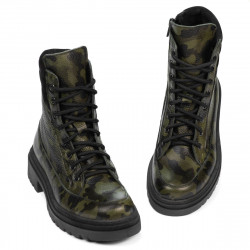 Damenstiefel 3362 khaki Camouflage