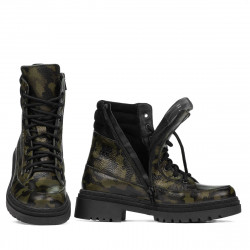 Damenstiefel 3362 khaki Camouflage