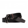Herren Gürtel 54b zweifarbig biz schwarz+braun