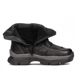 Kleine Kinderschuhe 108c schwarz kombiniert