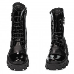 Damenstiefel 3358 schwarz kombiniert