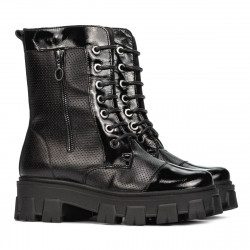 Damenstiefel 3358 schwarz kombiniert