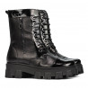 Damenstiefel 3358 schwarz kombiniert