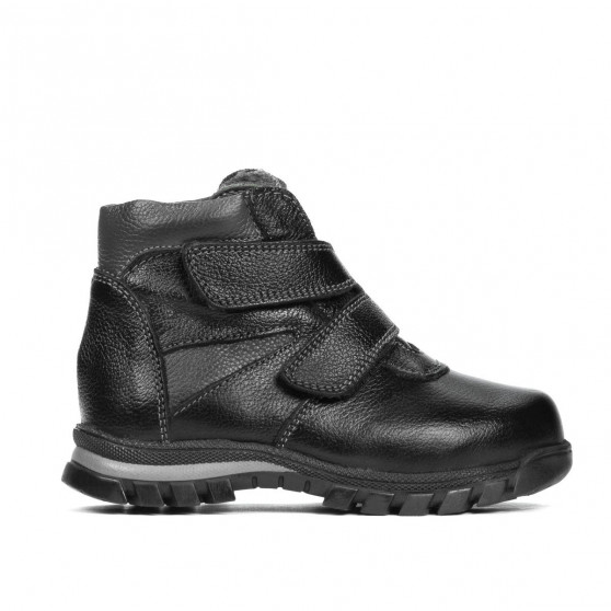 Kleine Kinderschuhe 105c schwarz kombiniert Kleine Kinderschuhe 105c schwarz kombiniert