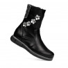 Kleine Kinderstiefel 107c schwarz kombiniert