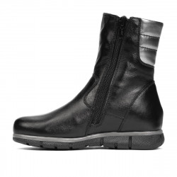 Kleine Kinderstiefel 107c schwarz kombiniert