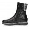 Kleine Kinderstiefel 107c schwarz kombiniert