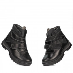 Kinderstiefel 3024 schwarz kombiniert