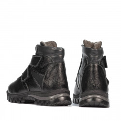 Kinderstiefel 3024 schwarz kombiniert