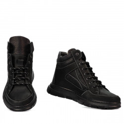 Herrenschuhe 4128 Tuxon Schwarz kombiniert