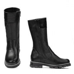 Kinderstiefel 3026 schwarz kombiniert