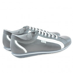 Herren Sportschuhe 709 grau+weiß