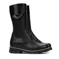 Kinderstiefel 3026 schwarz kombiniert