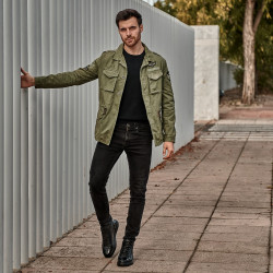 Herrenstiefeletten 4125 schwarz kombiniert lifestyle