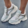 Damen Sportschuhe 6038 in Blau-Perlmutt-Kombination