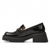 Damen Freizeitschuhe 6041 in Schwarz kombiniert Croco
