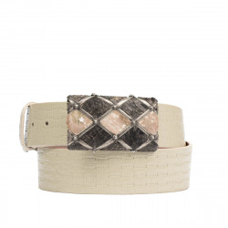 Unisex Gürtel 05ld Lack Beige