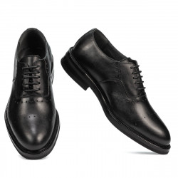 Elegante Herrenschuhe 937m schwarz