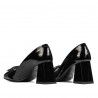 Damen Elegante Schuhe 1291 Lack Schwarz