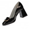 Damen Elegante Schuhe 1291 Lack Schwarz