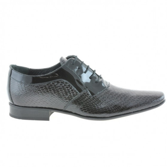 Elegante Herrenschuhe 798 Krokodilleder lack schwarz Elegante Herrenschuhe 798 Krokodilleder lack schwarz
