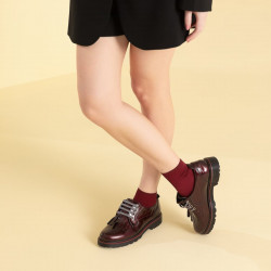 Damen Freizeitschuhe 6025 Lack Bordeaux