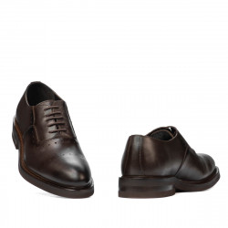 Elegante Herrenschuhe 937m a Kaffee