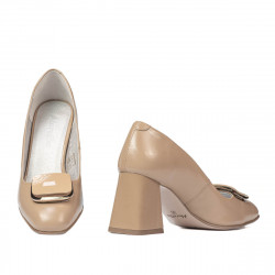 Elegante Damenschuhe 1291 Lack Beige