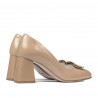 Elegante Damenschuhe 1291 Lack Beige