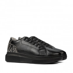 Freizeit-/Sportschuhe 6048 schwarz kombiniert