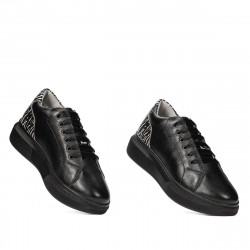 Freizeit-/Sportschuhe 6048 schwarz kombiniert