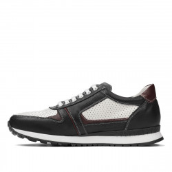 Herrensportschuhe 833 indigo+weiß