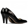Elegante Damenschuhe 1234 schwarzer Lack