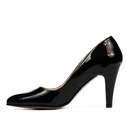 Elegante Damenschuhe 1234 schwarzer Lack