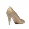 Damen elegante Schuhe 1234 Lack Beige