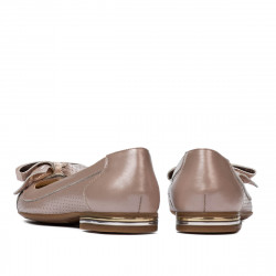 Damen Ballerinas 6050 in verwaschenem Rosa kombiniert