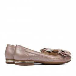 Damen Ballerinas 6050 in verwaschenem Rosa kombiniert