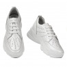 Damen-Sneaker 6046 weiß perlglanz