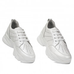 Damen-Sneaker 6046 weiß perlglanz