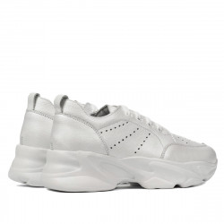 Damen-Sneaker 6046 weiß perlglanz