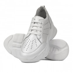 Damen-Sneaker 6046 weiß perlglanz