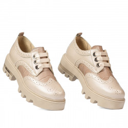 Damen Freizeitschuhe 6047 beige kombiniert