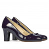 Elegante Damenschuhe 1209 Lack Indigo