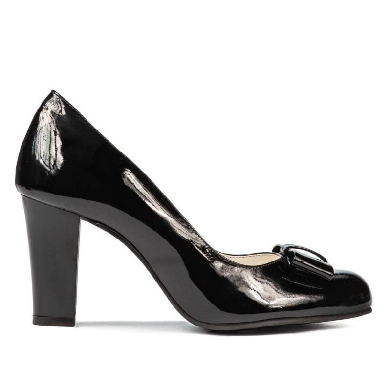 Elegante Damenschuhe 1245 Schwarz Lack