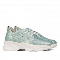 Damen-Sportschuhe 6046 türkis perlmuttfarben