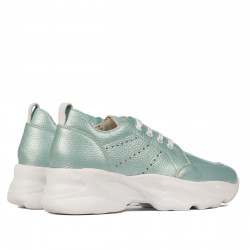 Damen-Sportschuhe 6046 türkis perlmuttfarben