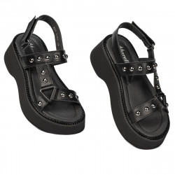 Damensandalen 5083 schwarz